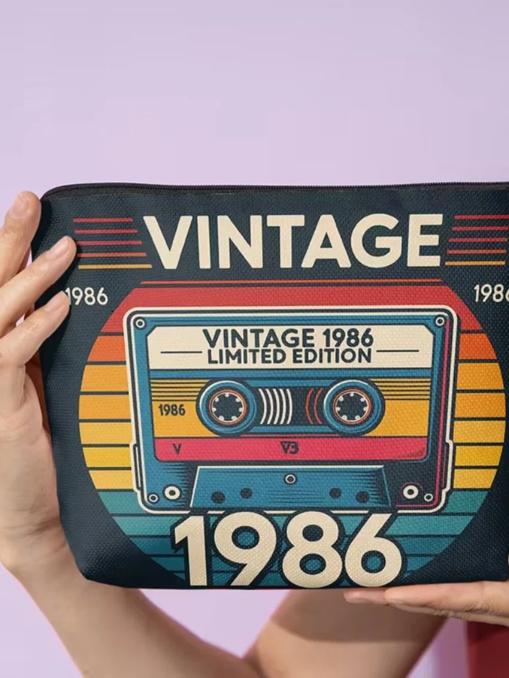 Vintage Cassette Cosmetic Bag